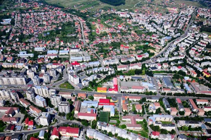 Zalăul văzut de sus