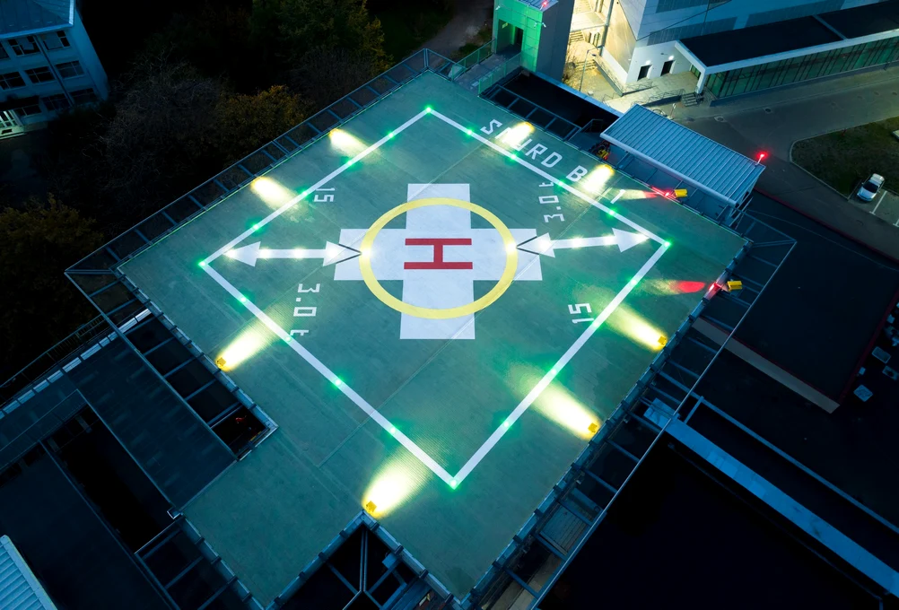 Noul heliport din Bacău FOTO Valentin Ivancea