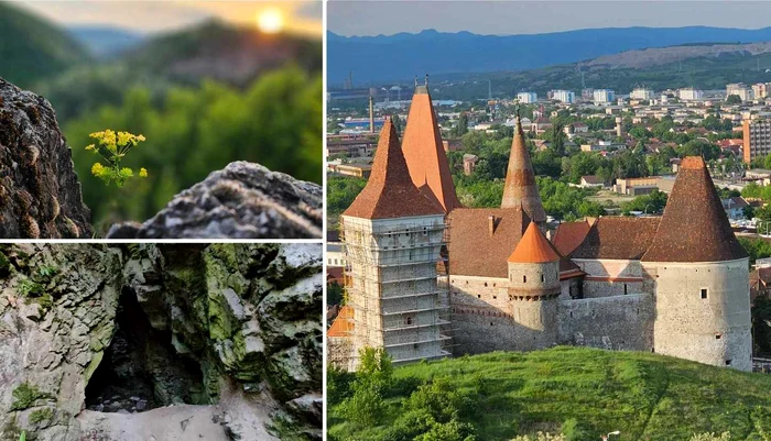 Dealul Sânpetru din Hunedoara și Castelul Corvinilor. Foto: Daniel Guță. ADEVĂRUL