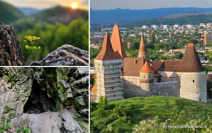 Dealul Sânpetru din Hunedoara și Castelul Corvinilor. Foto: Daniel Guță. ADEVĂRUL