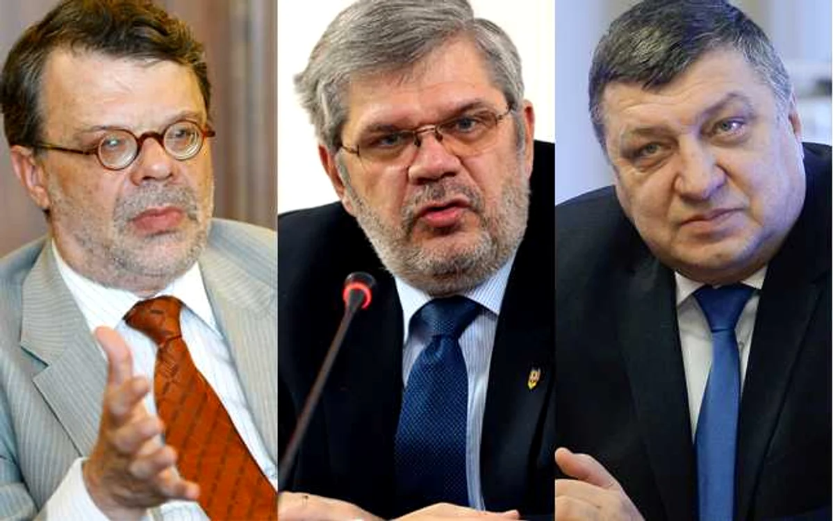 Daniel barbu (ALDE), Georgică Severin (PSD) şi Teodor Atanasiu au fost recompensaţi de partidele lor cu „înalte dregătorii“. FOTO Colaj Adevărul