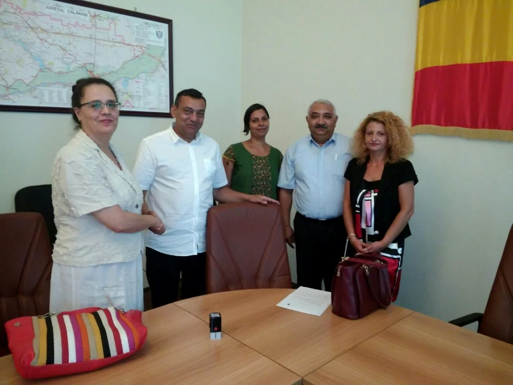 Reprezentanţii DSP, la discuţii cu Asociaţia Partida Romilor FOTO Partida Romilor