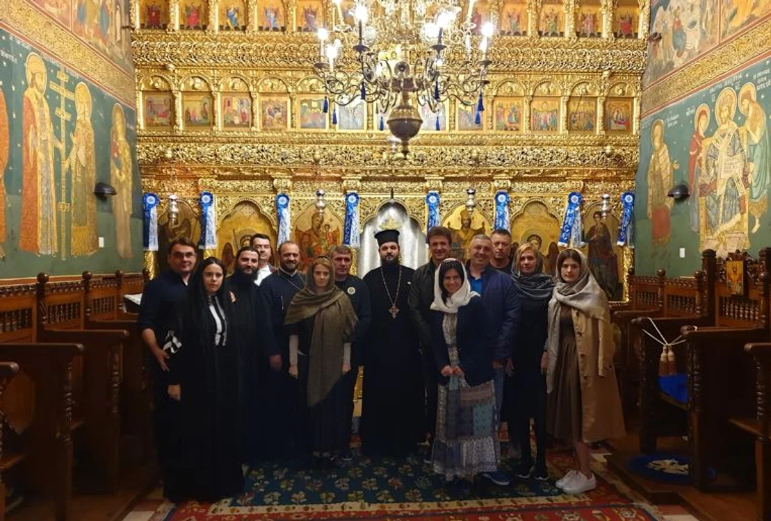 Gica Hagi si Gica Popescu, la biserica din IerusalimFoto: Facebook