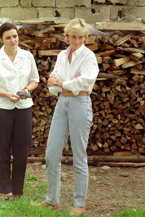 Prințesa Diana în Bosnia 1997, îmbrăcată în jeans, profimedia 0600928046 jpg