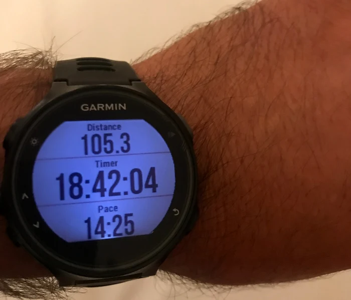 Timp scos de Vasile Proteasa pompierul vâlcean la ultramaratonul Autism 24h Foto Arhiva personală jp
