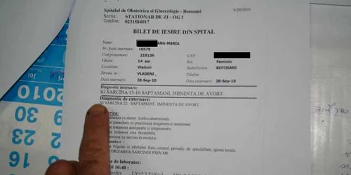 Certificatul medical confirmă faptul că Ana Maria este însărcinată (foto)