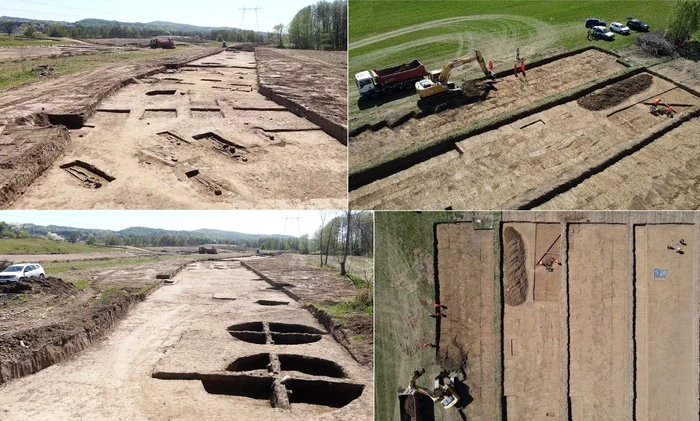 Noi descoperiri arheologice uimitoare pe Lotul 3 Cornetu Tigveni al Autostrăzii Sibiu Pitești Colaj