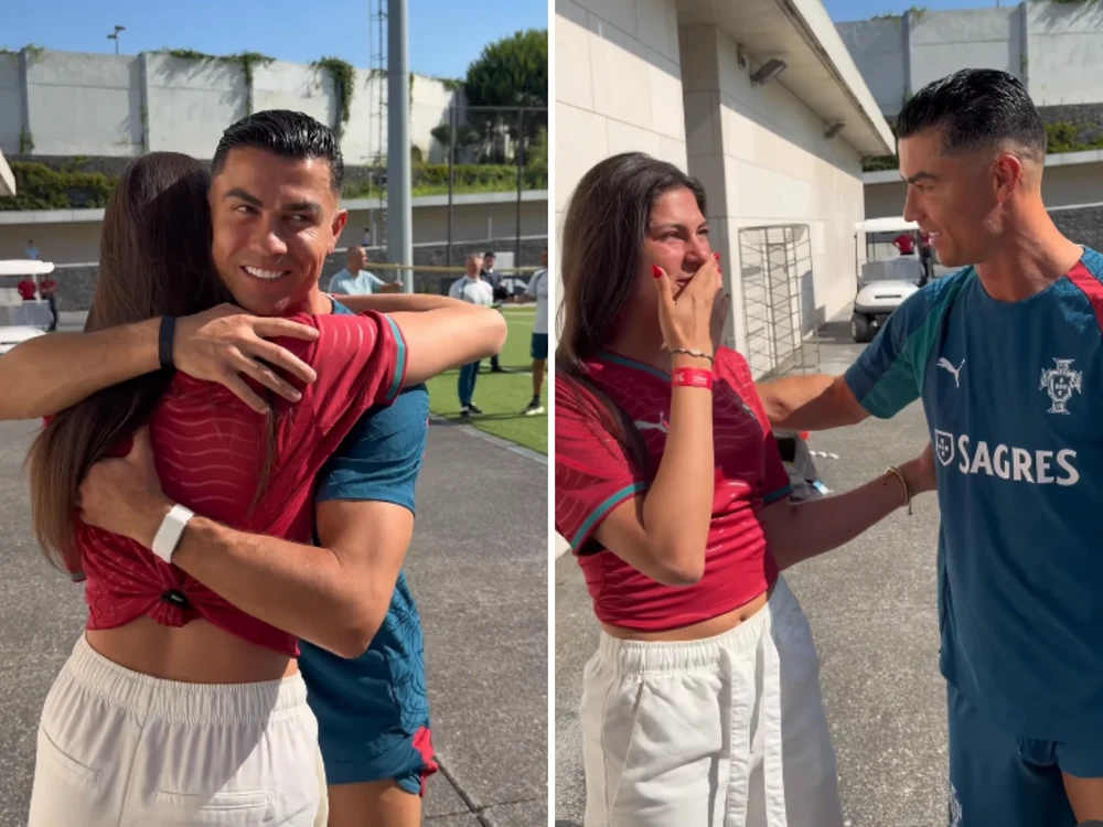 „Nu-mi vine să cred că este real”. O influenceriță a izbucnit în lacrimi după ce l-a întâlnit pe Cristiano Ronaldo
