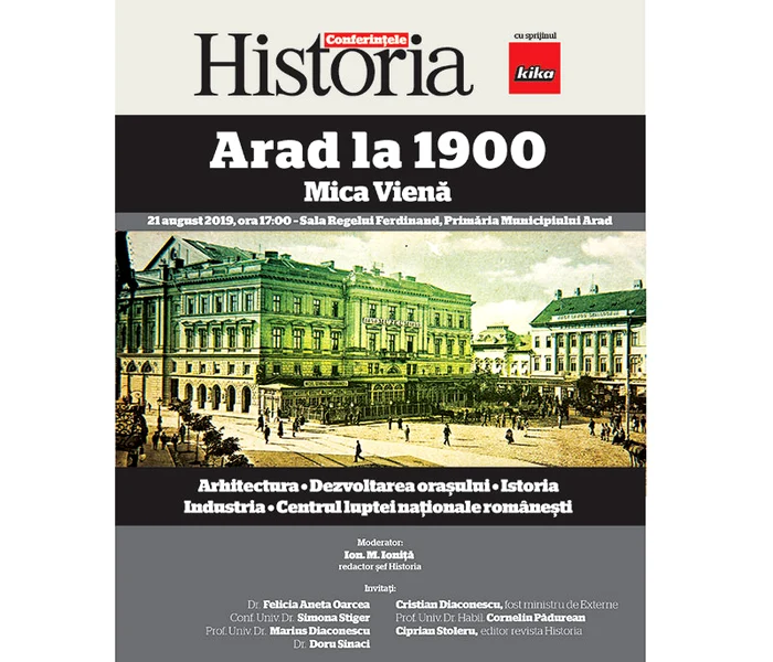 Conferințele Historia: Arad la 1900 Mica Vienă jpeg