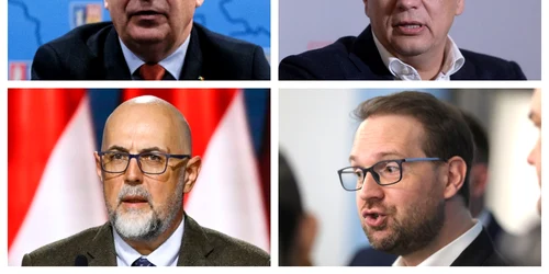 Ilie Bolojan, Sorin Grindeanu, Kelemen Hunor, Dominic Fritz  / FOTO EPA-EFE, Mediafax Foto