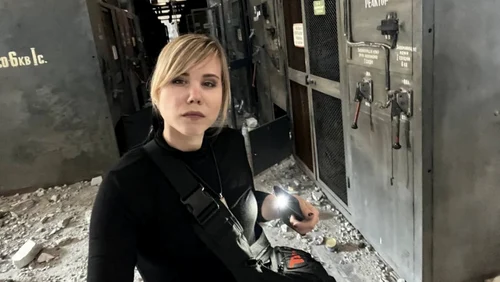 Daria Dughina și-a făcut un selfie la Azovstal