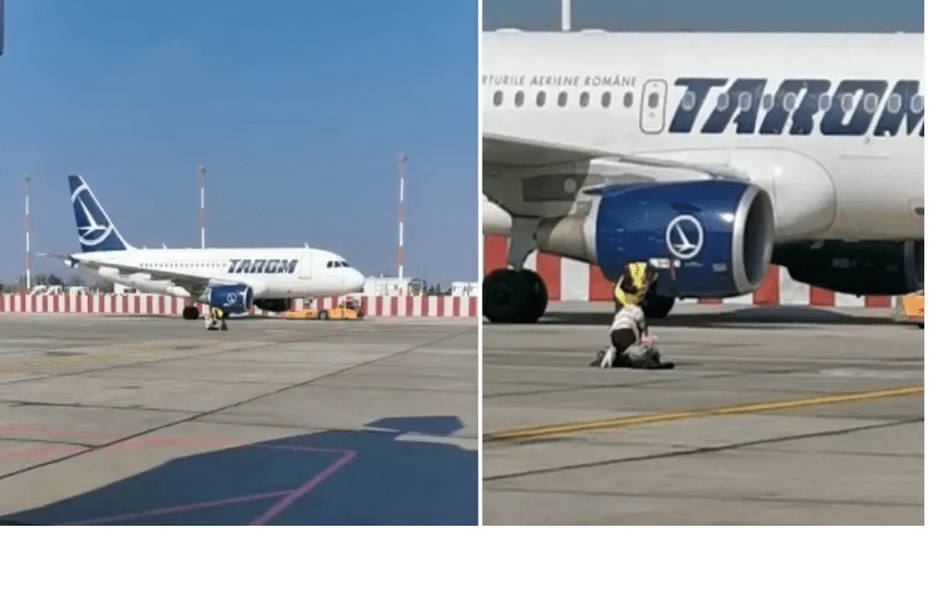 Scene șocante pe Aeroportul Otopeni: o femeie a încercat să prindă avionul din mers. Cum a ajuns pe pistă VIDEO