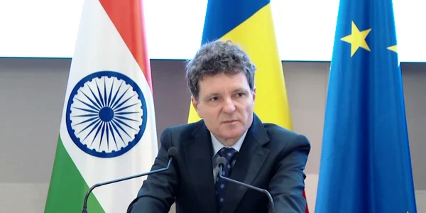 Nicușor Dan, la evenimentul „Romania India Business Forum” foto captura video administratia prezidentiala png