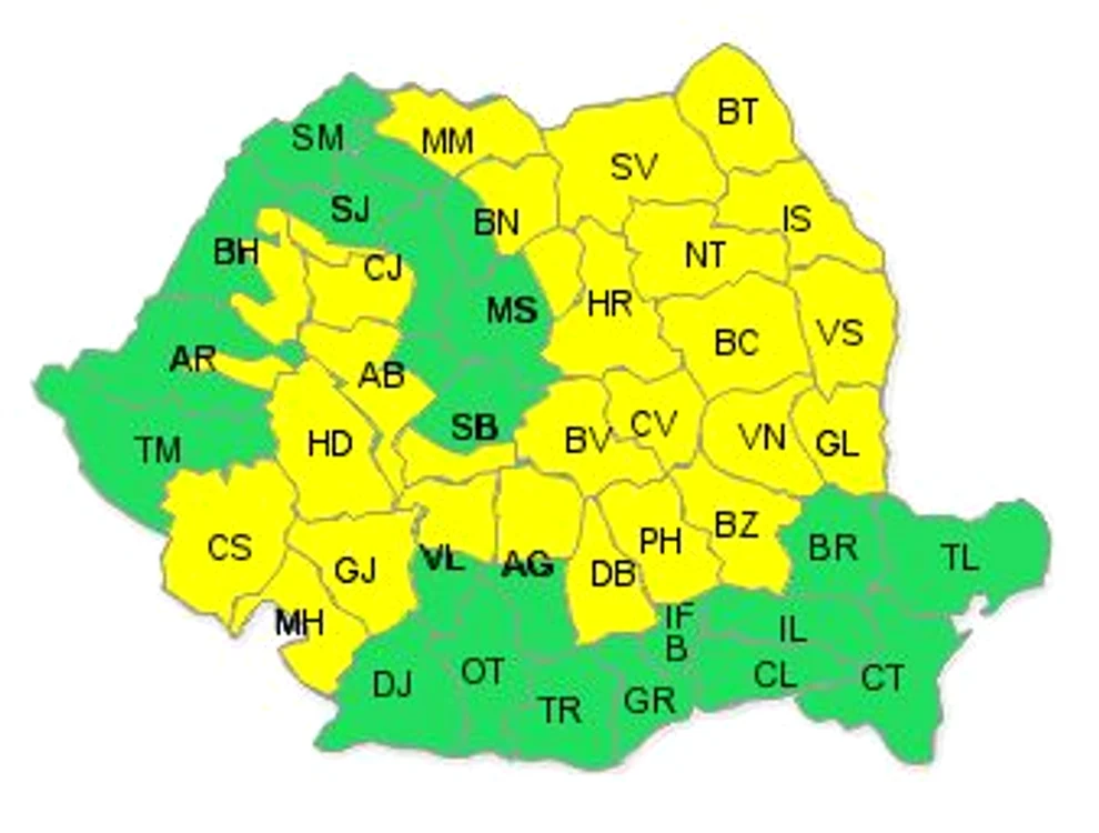 
    Iată judeţele afectate!  