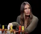 Maria Sharapova, greu încercată la provocarea emisiunii Hot Ones. Foto First We Feast jpeg