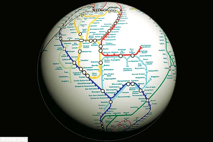 
    Aşa ar arăta harta  reţelei mondiale  de metrou  