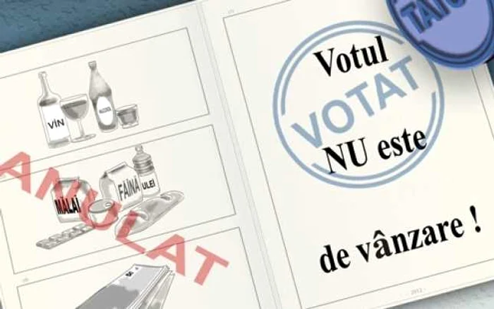 Cei şase prahoveni sunt urmăriţi penal pentru infracţiuni la legea electorală. FOTO: afişul campaniei preventive a MAI