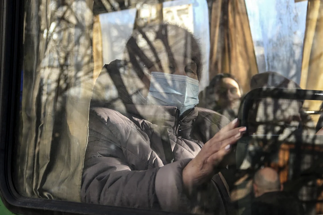 Evacuări Doneţk - 19 feb 2022 / FOTO EPA-EFE