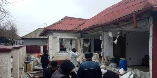 Explozie casă Năvodari FOTO ISU Dobrogea
