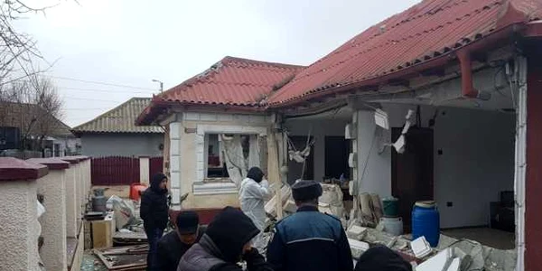 Explozie casă Năvodari FOTO ISU Dobrogea