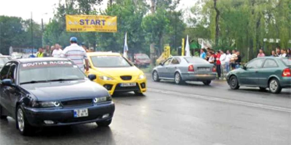 Spectacol şi viteză pe şosea la Slatina