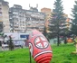 Râmnicu Vâlcea ornat cu ouă gigant pentru sărbătorile pascale Foto Adrian Luță