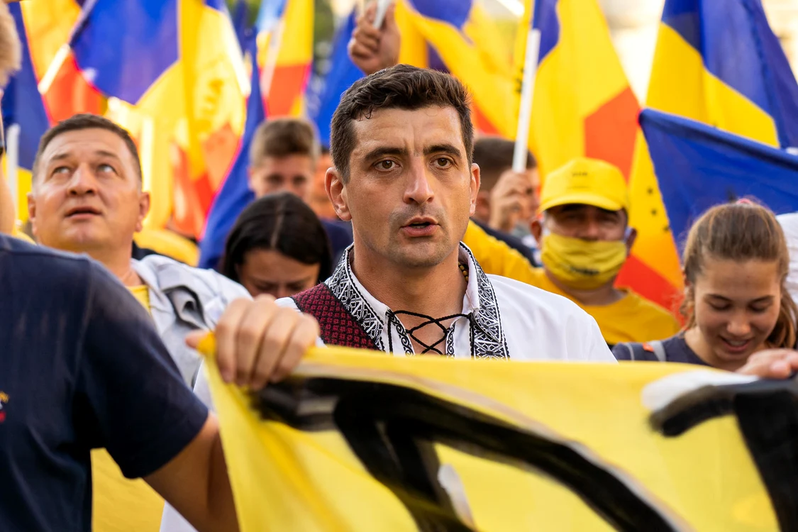 George Simion, președintele AUR, este revelația alegerilor parlamentare 2020Foto: ProSport.ro