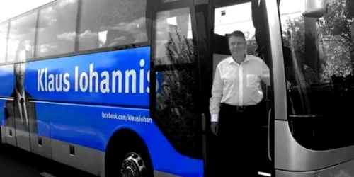 Iohannis ia ţara la pas cu autocarul FOTO Novatv.ro 