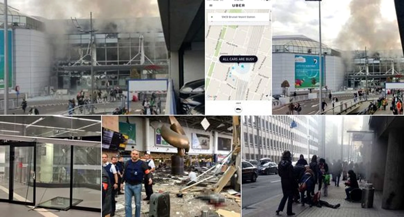Mai multe persoane au fost rănite în exploziile de la metroul din Bruxellesfoto: Twitter