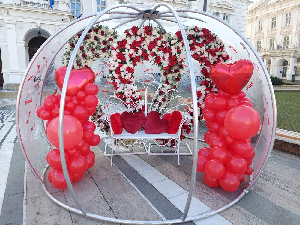 Este pregătit igloo-ul decorat tematic FOTO Primăria Arad 