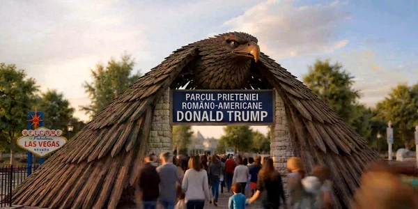 Proiectul viitorului Parc al Prieteniei Româno-Americane „Donald Trump.FOTO: Facebook/Daniel Băluță