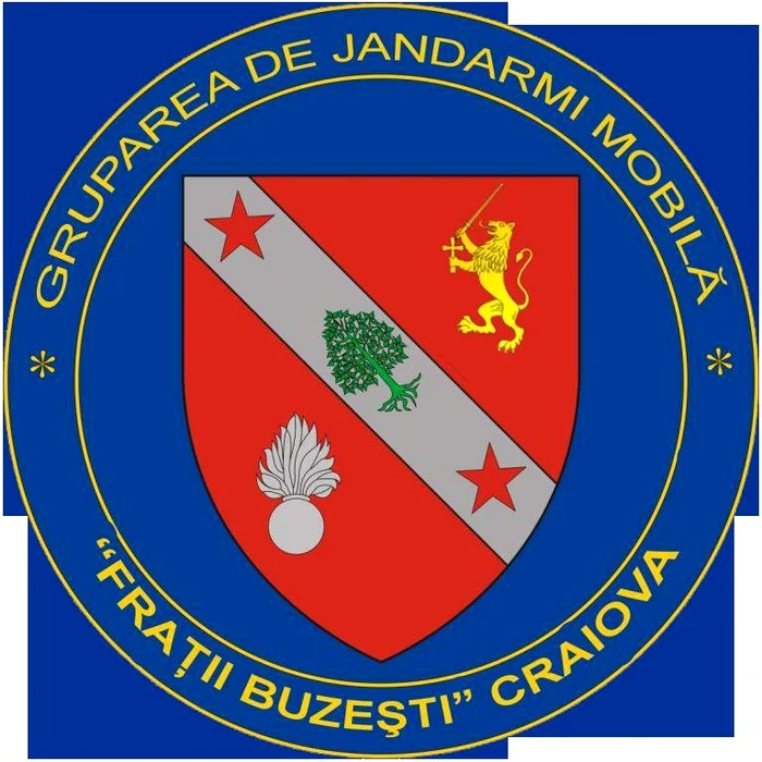 Craiova: Însemnul heraldic, noul blazon al Jandarmeriei Mobile