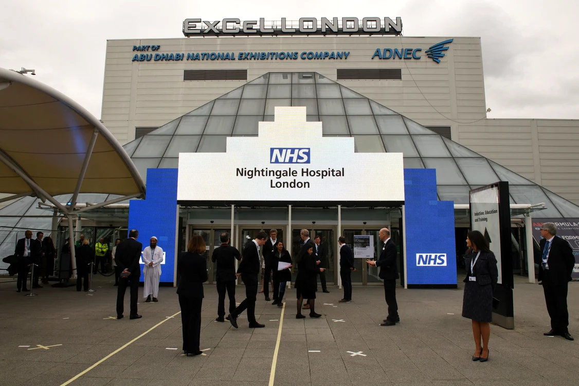 La ExCel s-a amenajat un spital cu 4.000 de paturiFoto: Guliver / GettyImages