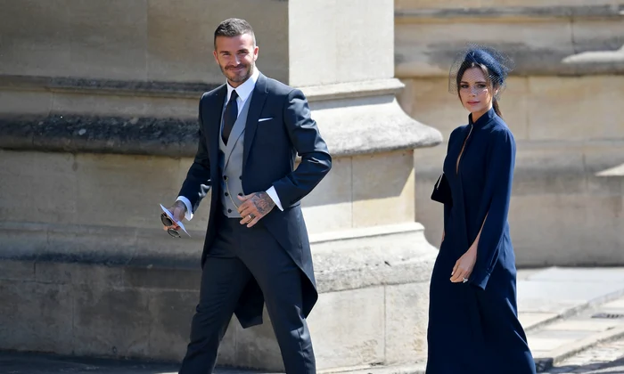 David și Victoria Beckham la nunta Ducilor de Sussex, Profimedia jpg