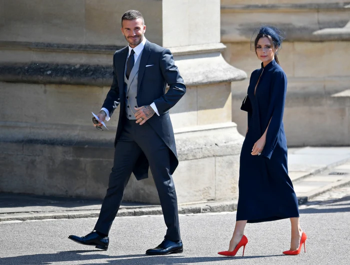 David și Victoria Beckham la nunta Ducilor de Sussex, Profimedia jpg