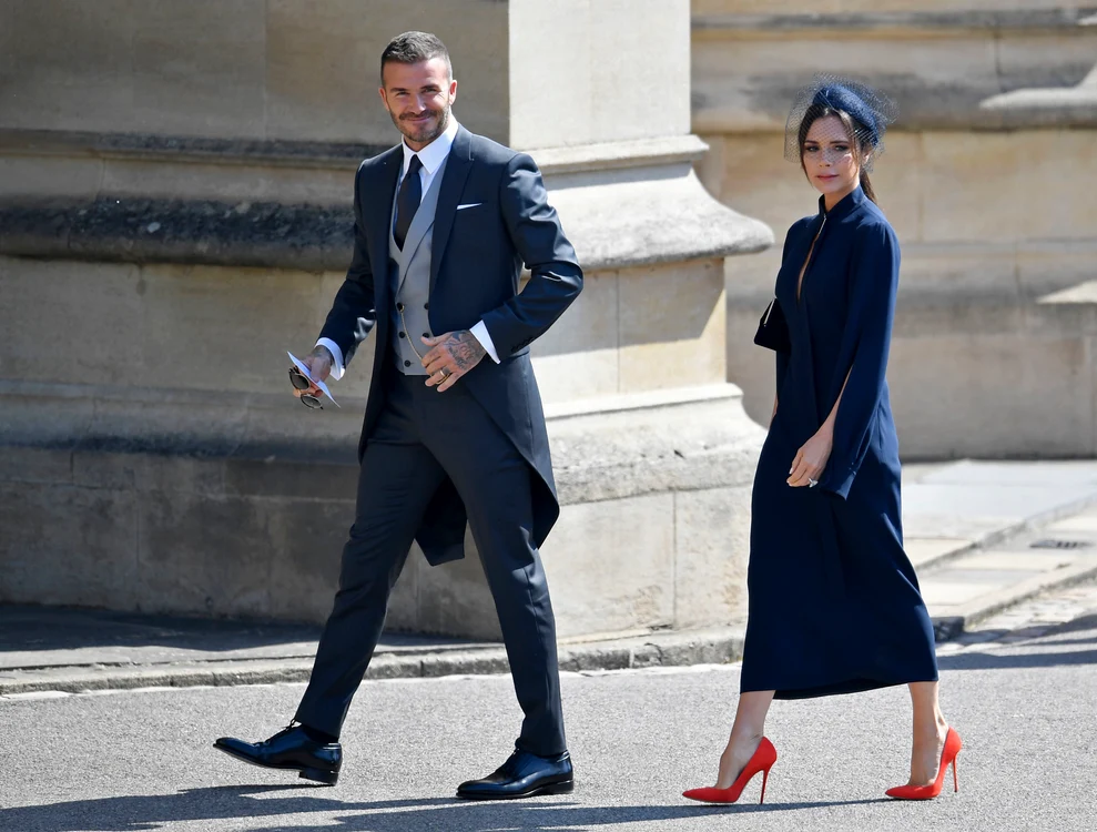 David și Victoria Beckham la nunta Ducilor de Sussex, Profimedia jpg