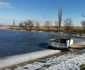 Lacul de lângă Timişoara a devenit patinoar natural FOTO Ş.Both