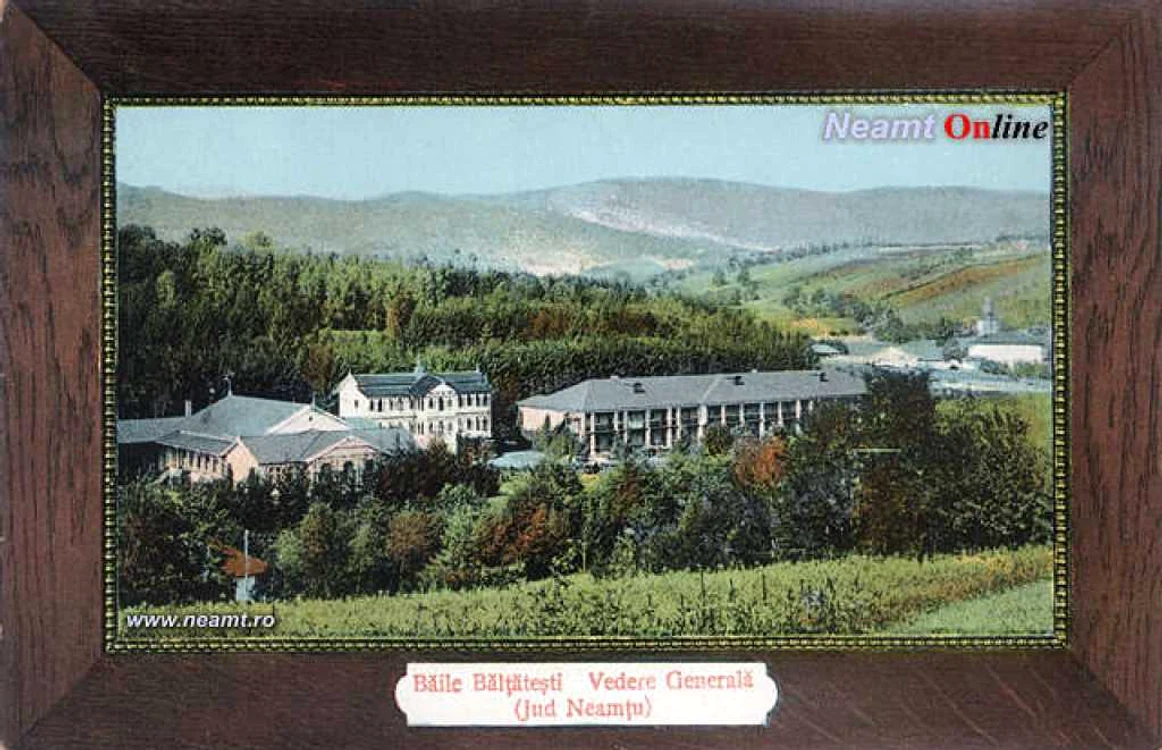 Panoramă de epoca a staţiunii din judeţul Neamţ. FOTO: www.neamt.ro