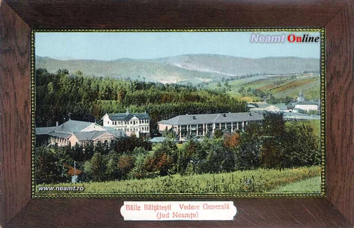 Panoramă de epoca a staţiunii din judeţul Neamţ. FOTO: www.neamt.ro