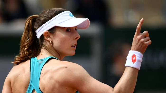 Alize Cornet, moment de nervozitate, la Roma