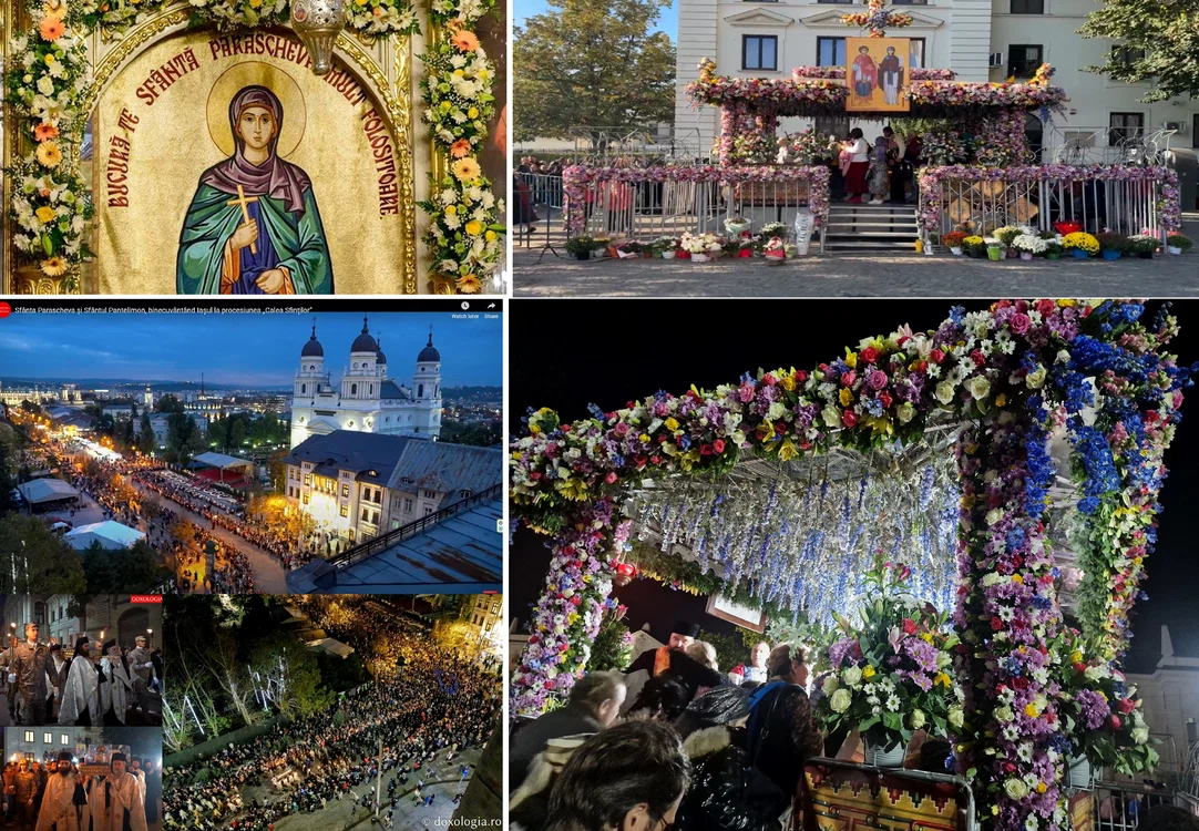 Imagini cu pelerinajul la moaștele Sfintei Parascheva de la Iași în 2024 Sursă DMS