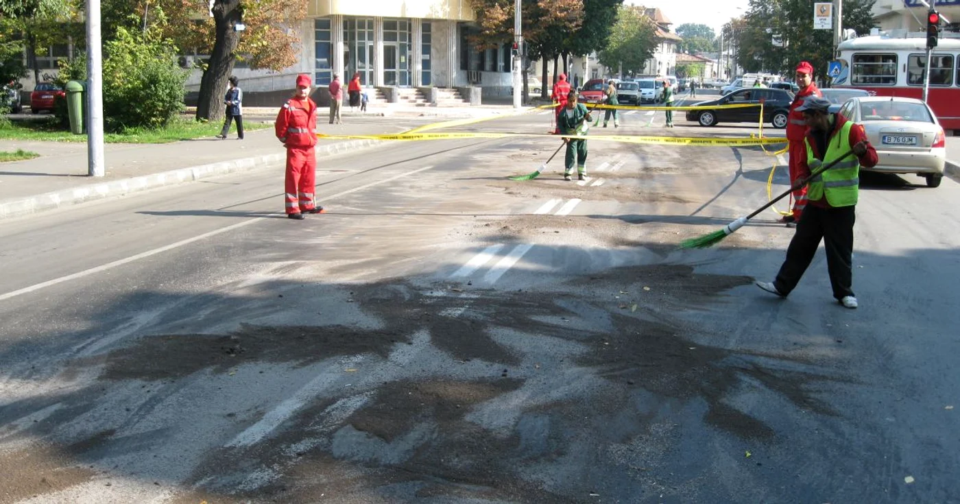 Brăila:Circulaţie îngreunată de un tractor defect