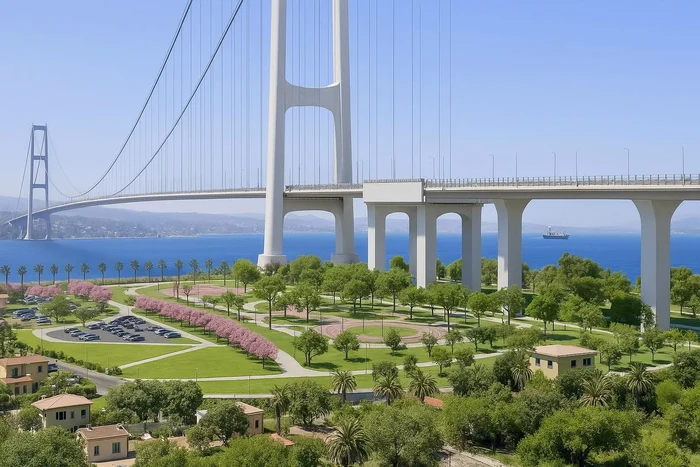 Podul va lega insula Sicilia de regiunea Calabria, în sudul Italiei/ FOTO:X