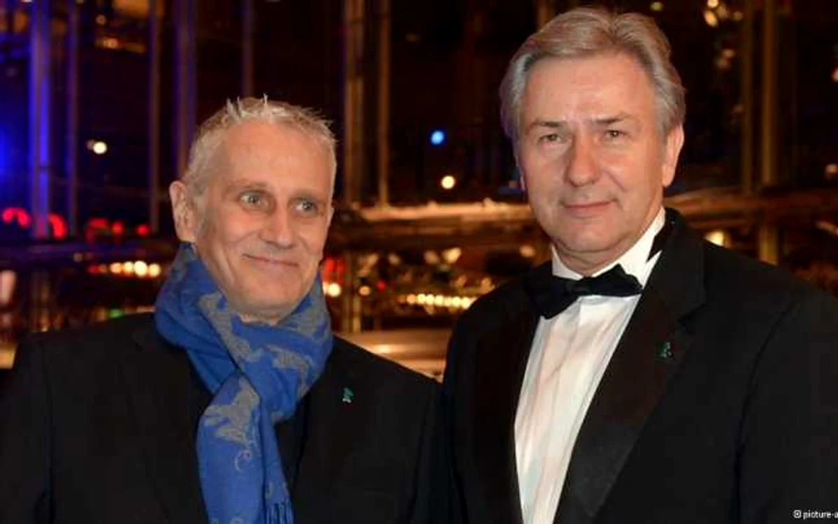 Klaus Wowereit cu partenerul său de viaţă, Jörn Kubicki           FOTO picture-alliance/ZB