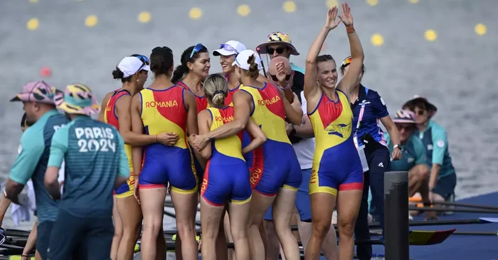 Echipajul de 8+1 al României, victorios la Jocurile Olimpice. Foto Profimedia