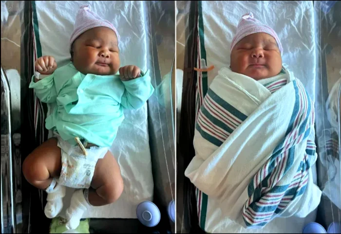 Bebelușul are șase kilograme / foto: Facebook