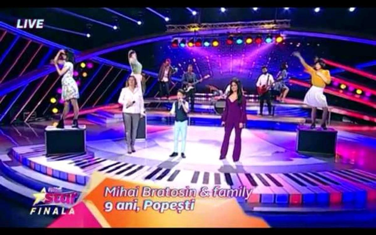 Familia Bratosin, pe scena Next Star  FOTO: Facebook Diana Bratosin