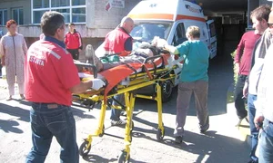 Barbatul a ajuns la spital in stare grava jpeg