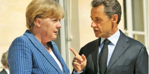 Angela Merkel şi Nicolas Sarkozy,  întâlnire  de criză 