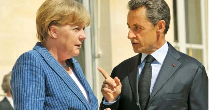 Angela Merkel şi Nicolas Sarkozy,  întâlnire  de criză 